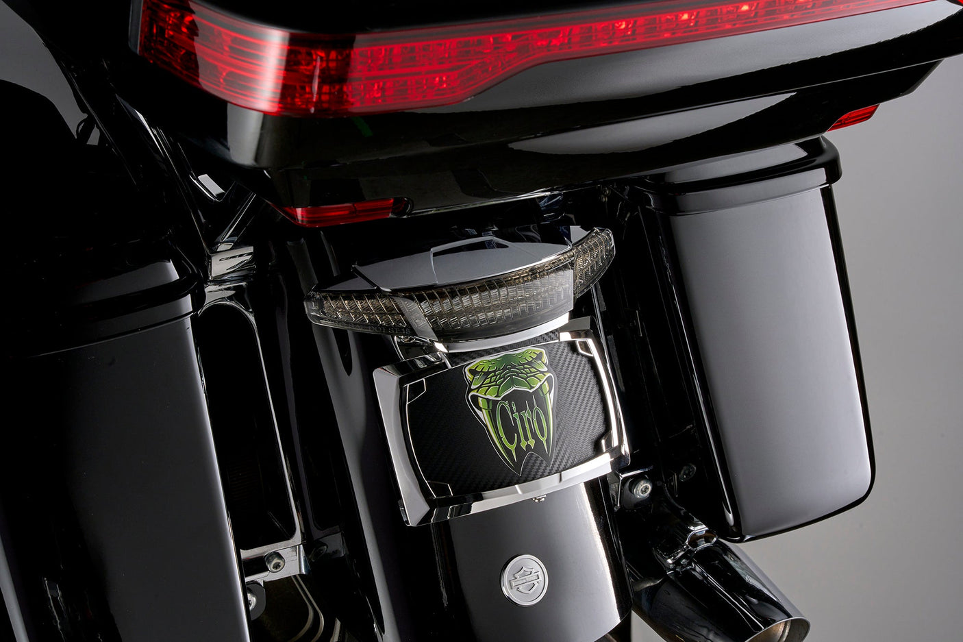 Latitude Tail Light with Lightstrike® for Ultra Light Smoked Lens / Chrome Accessory