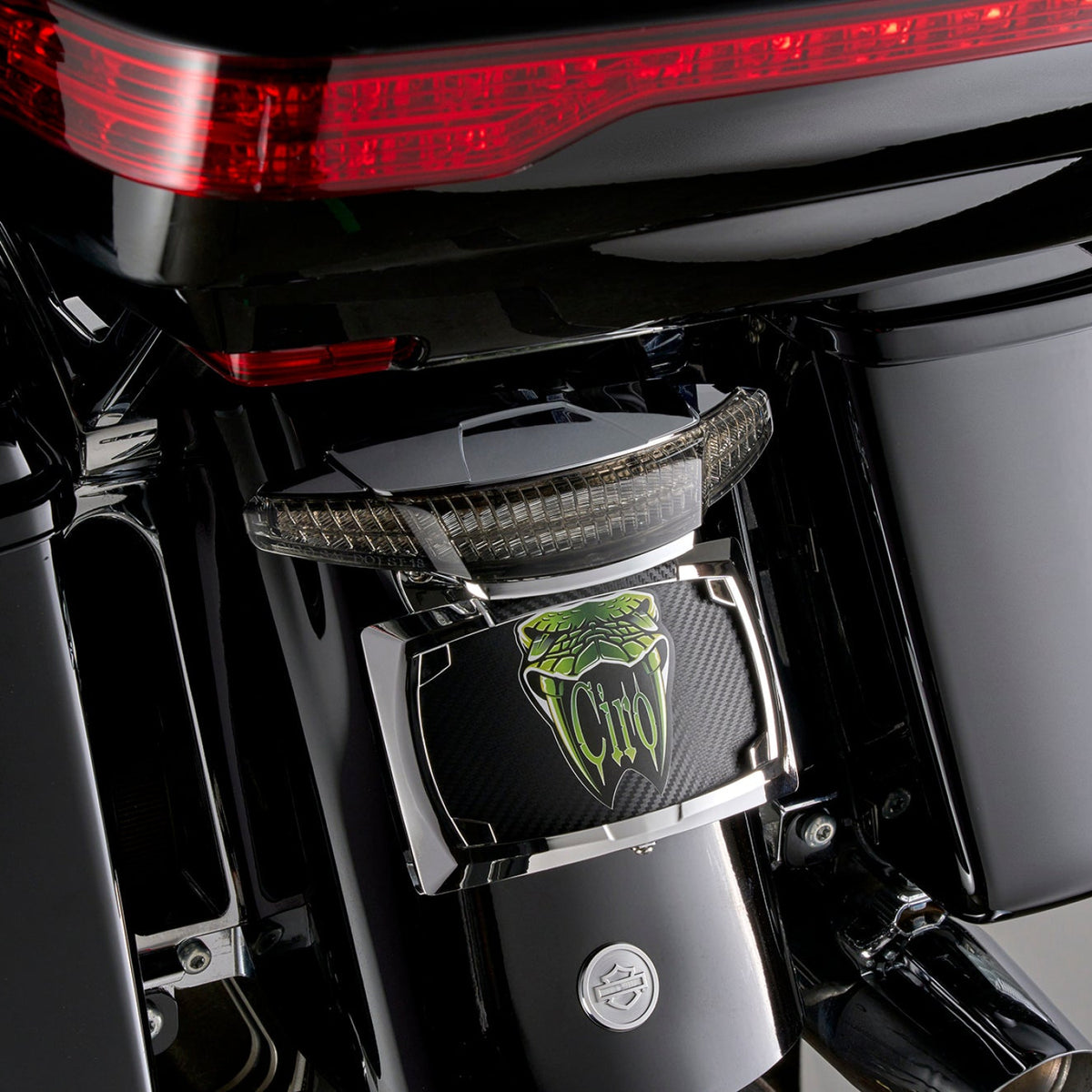 Latitude Tail Light with Lightstrike® for Ultra Light Smoked Lens / Chrome Accessory