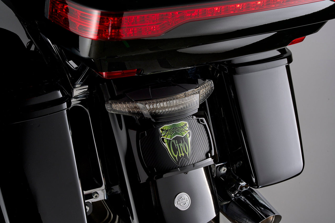 Latitude Tail Light with Lightstrike® for Ultra Light Smoked Lens / Black Accessory