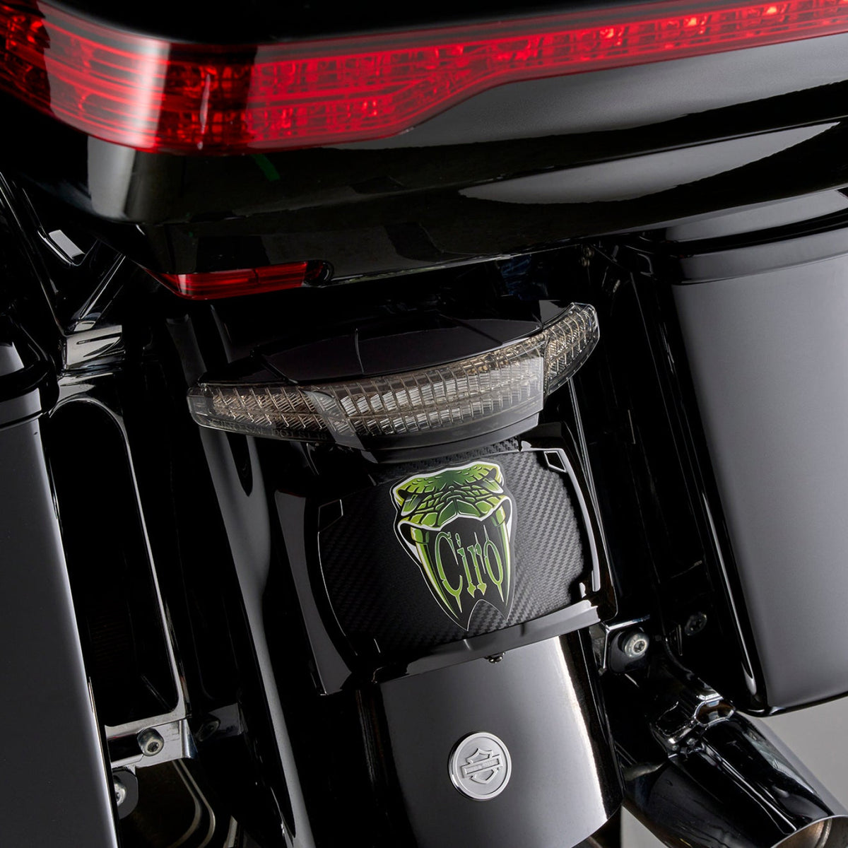 Latitude Tail Light with Lightstrike® for Ultra Light Smoked Lens / Black Accessory