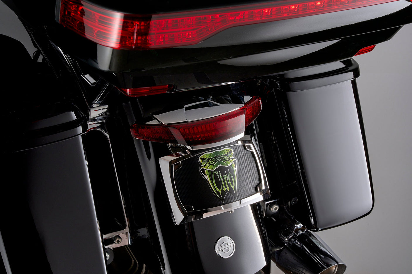 LATITUDE Tail Light & License Plate Holder with LIGHTSTRIKE® Lighting