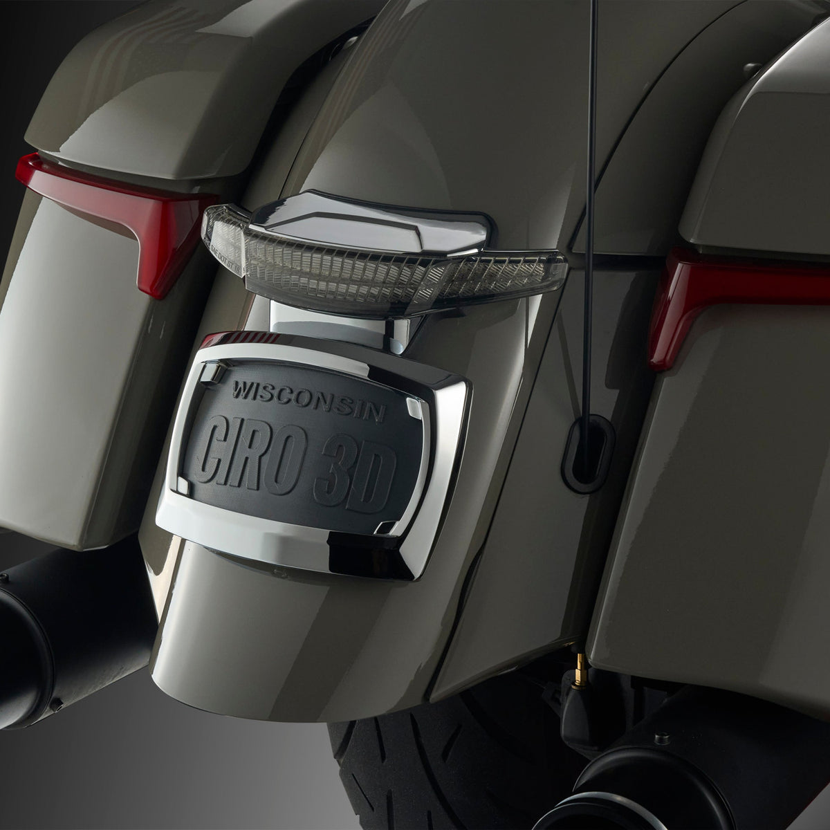 Latitude Tail Light & Plate Mount + Lightstrike® for Indian - COMING SOON Accessory