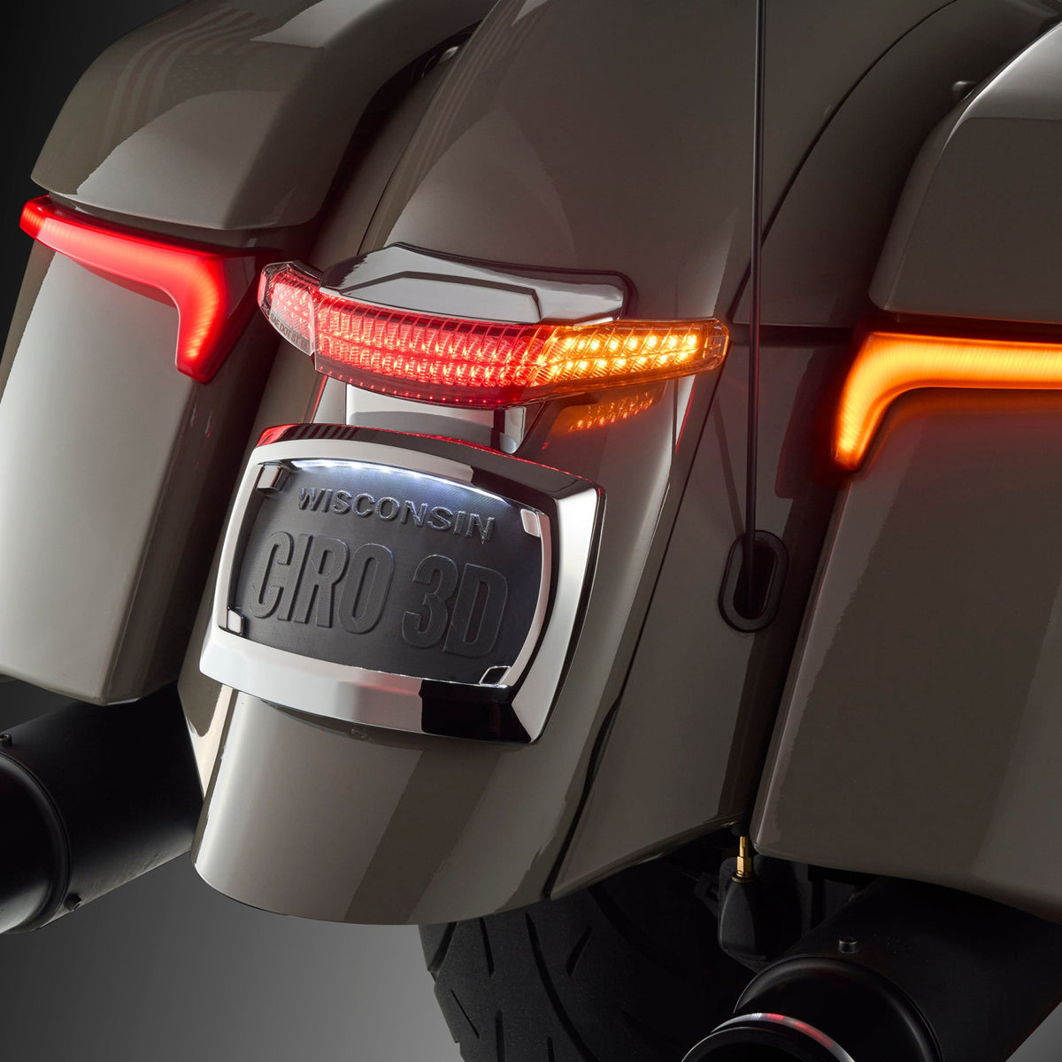 Latitude Tail Light & Plate Mount + Lightstrike® for Indian - COMING SOON Accessory