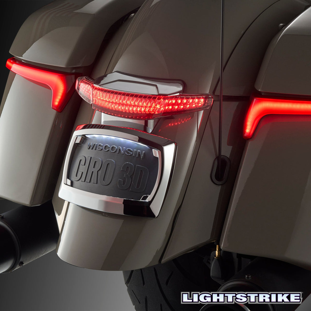 Latitude Tail Light & Plate Mount + Lightstrike® for Indian - COMING SOON Accessory