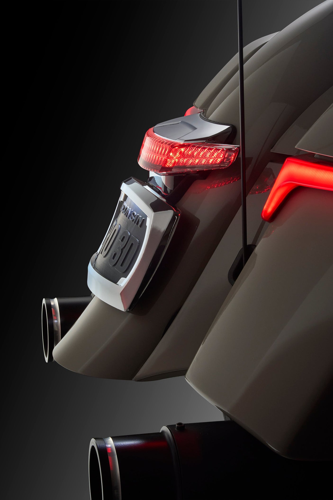 Latitude Tail Light & Plate Mount + Lightstrike® for Indian - COMING SOON Accessory