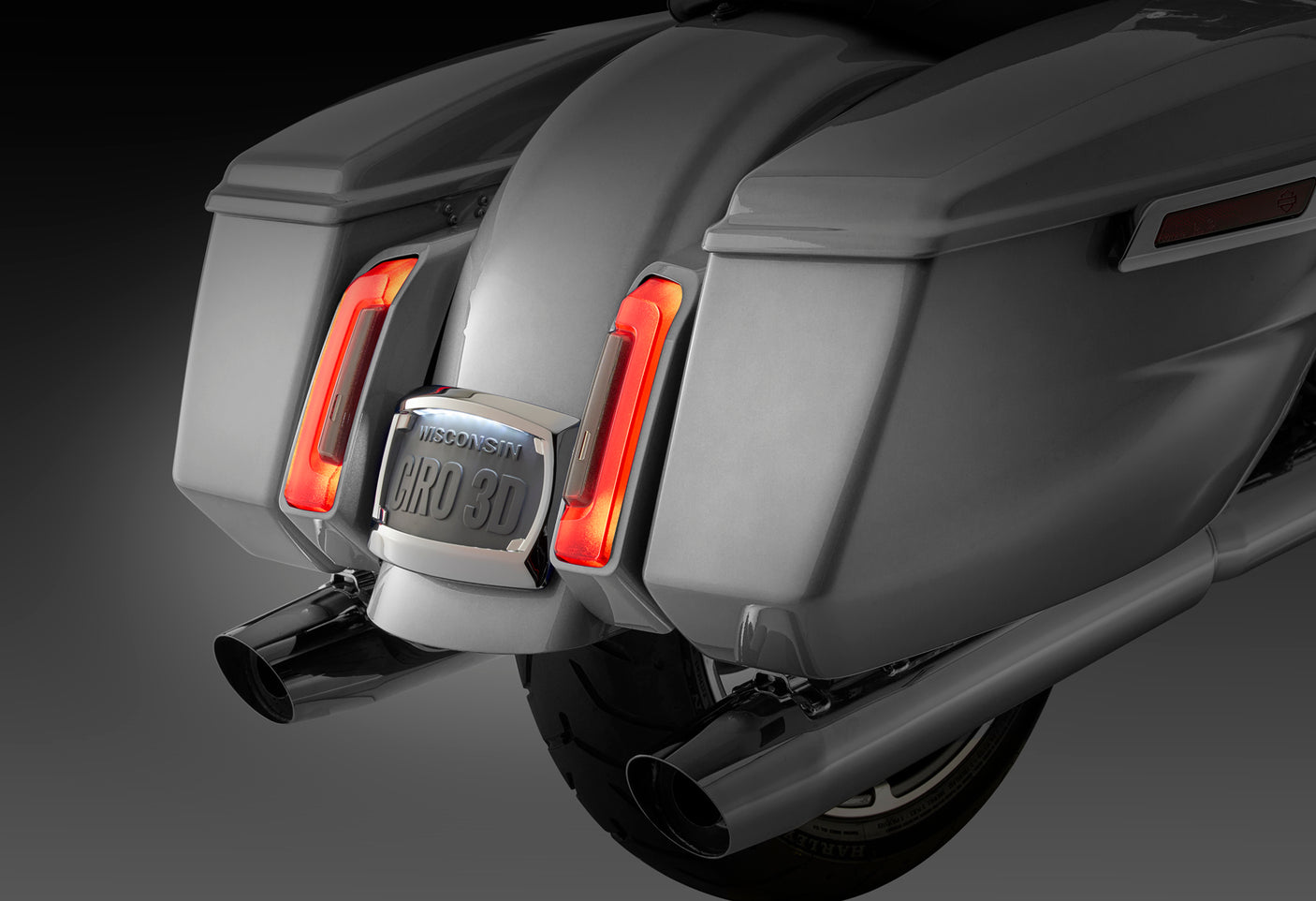Curved Frame with LED Plate Light for '23.5-up Touring