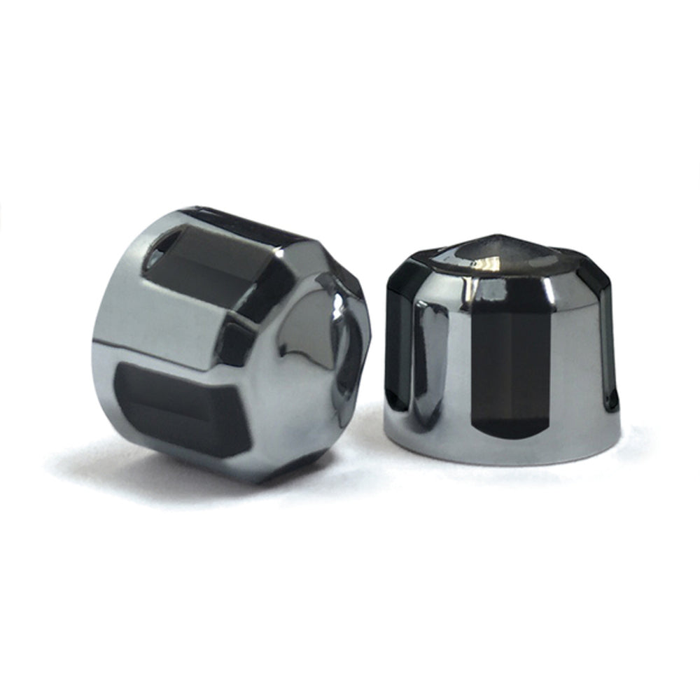 Diamond Cut Black & Chrome Engine Bolt Covers ( 10 Pack )