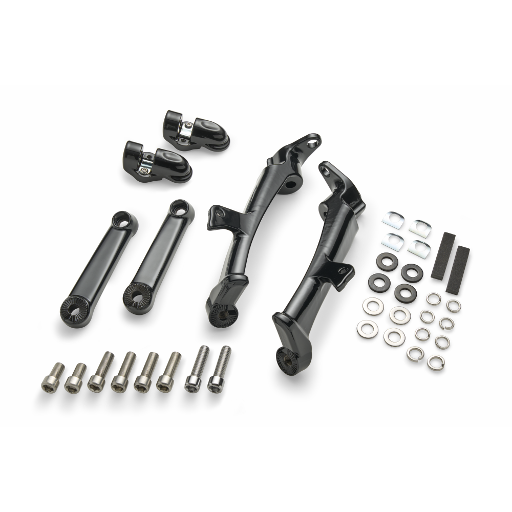 Frame Mounted Adjustable Highway Peg Mount Kit - COMING SOON - Black / Standard - Accessory