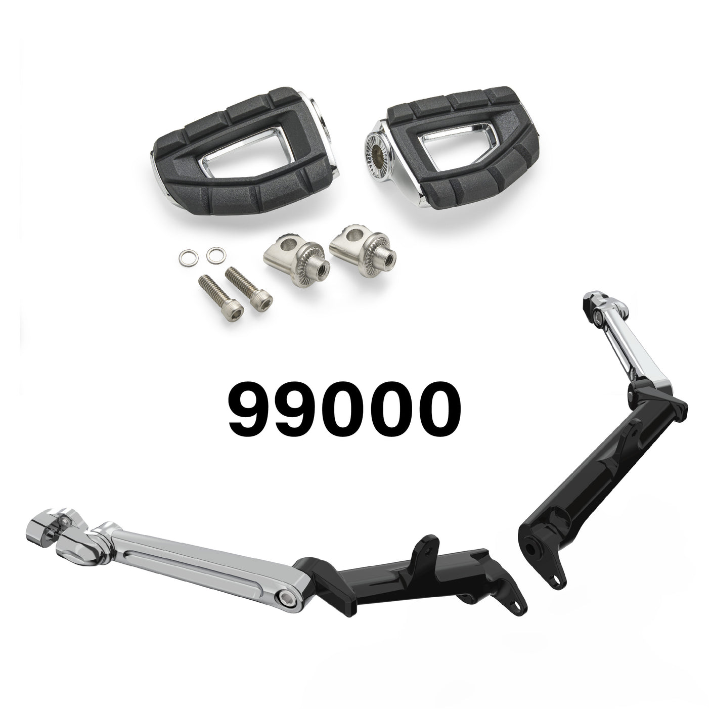 Frame Mounted Adjustable Highway Peg Mount Kit