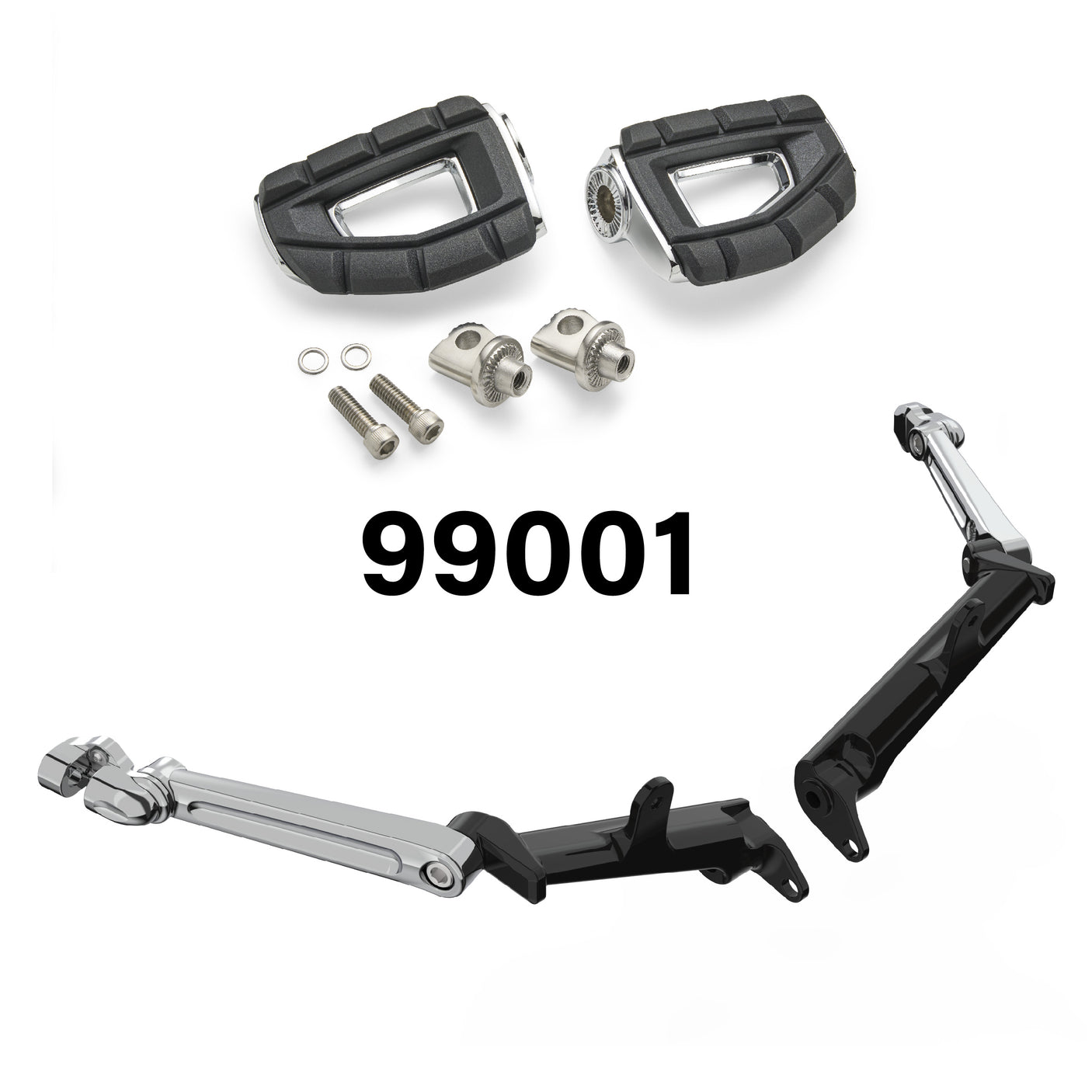 Frame Mounted Adjustable Highway Peg Mount Kit