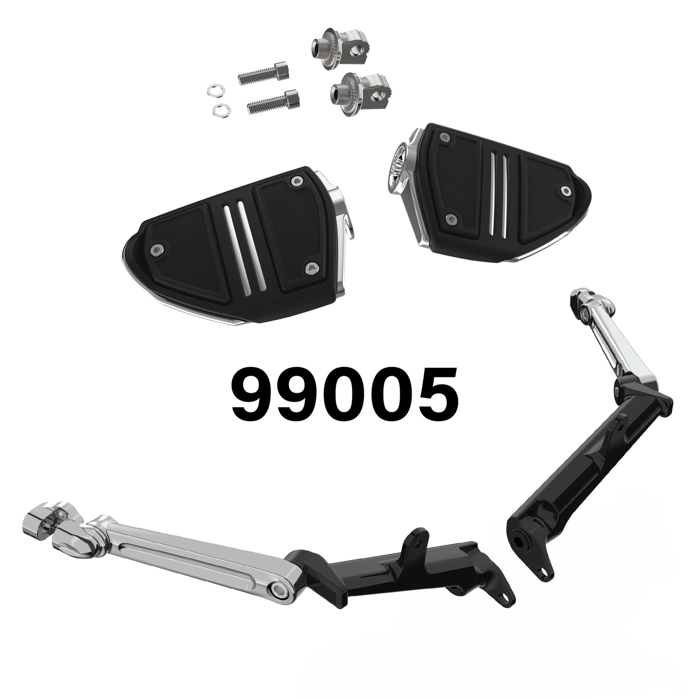 Frame Mounted Adjustable Highway Peg Mount Kit