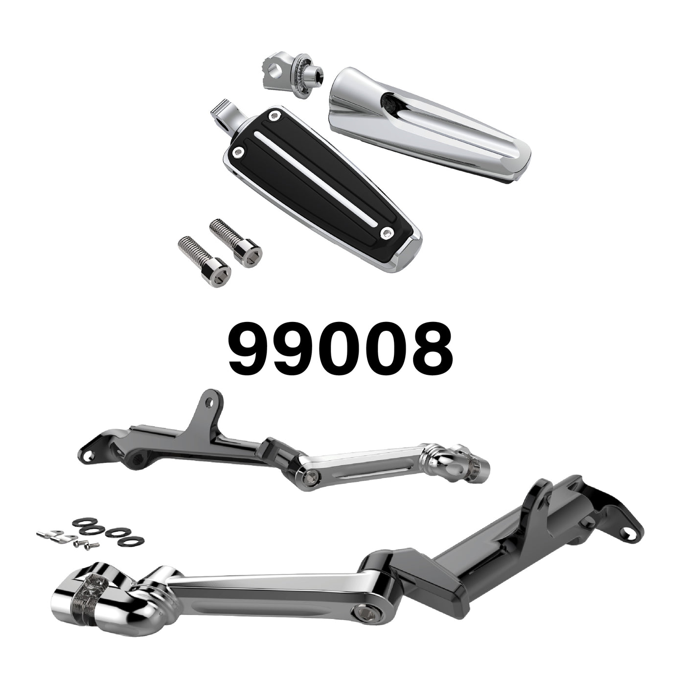 Frame Mounted Adjustable Highway Peg Mount Kit