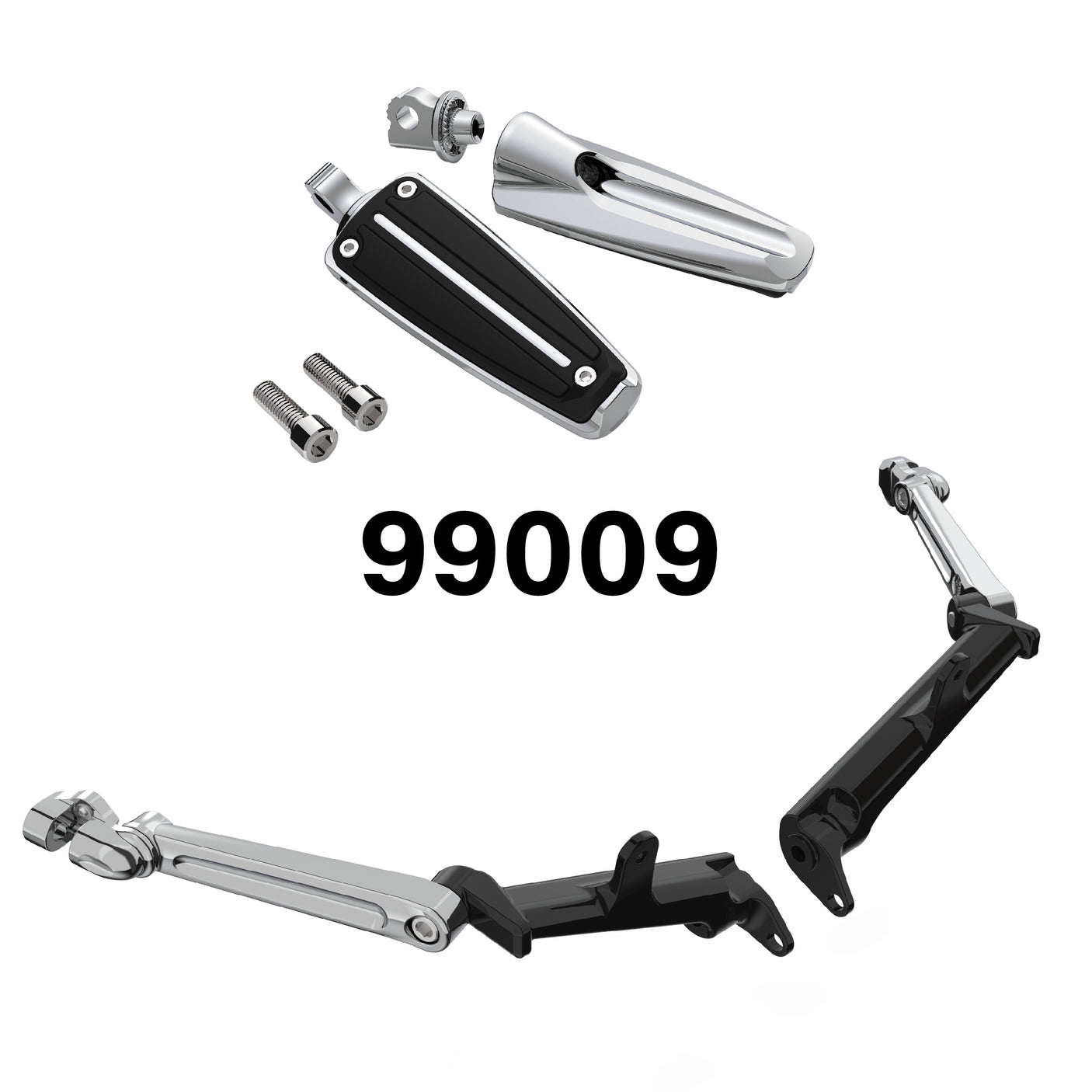 Frame Mounted Adjustable Highway Peg Mount Kit