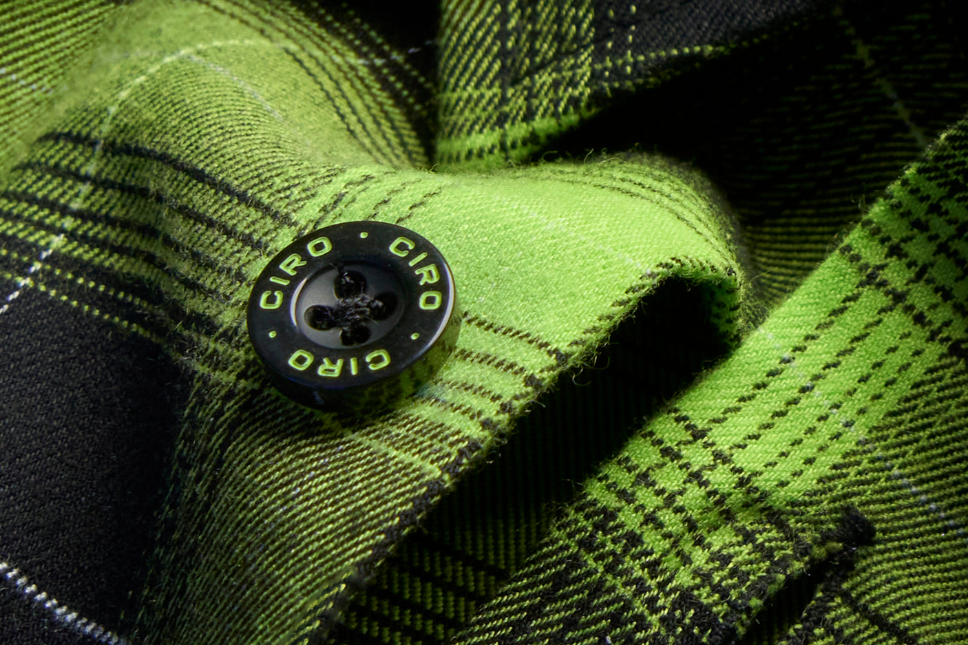 Ciro Lime Green Flannel