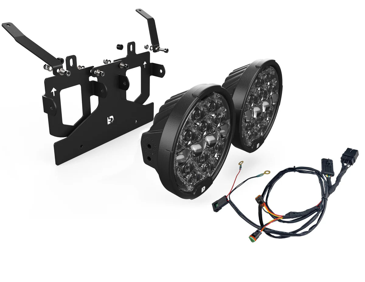 Destroyer® Headlight Kit by Denali for '15-'23 Road Glide