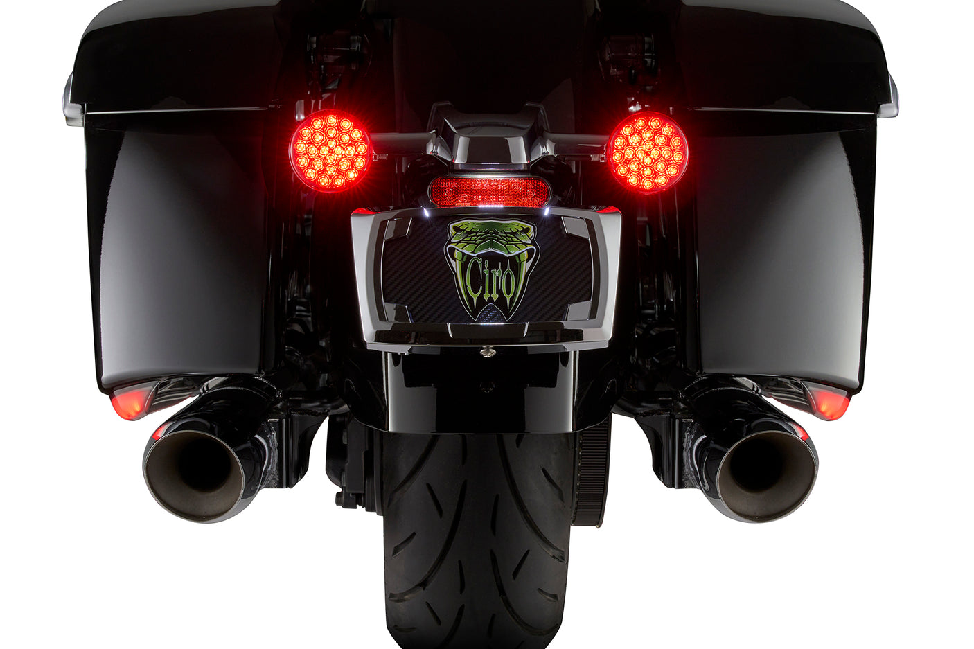Machete Saddlebag LED Lights for Indian