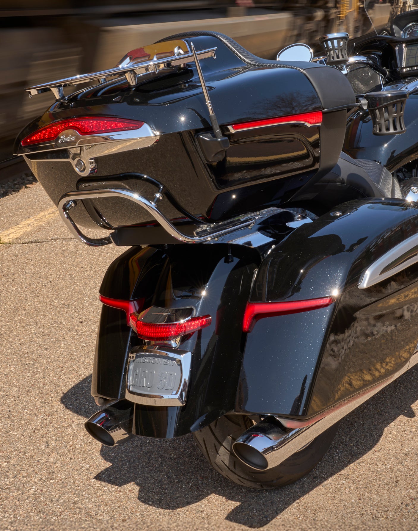 Latitude Tail Light & Plate Mount + Lightstrike® for Indian - COMING SOON