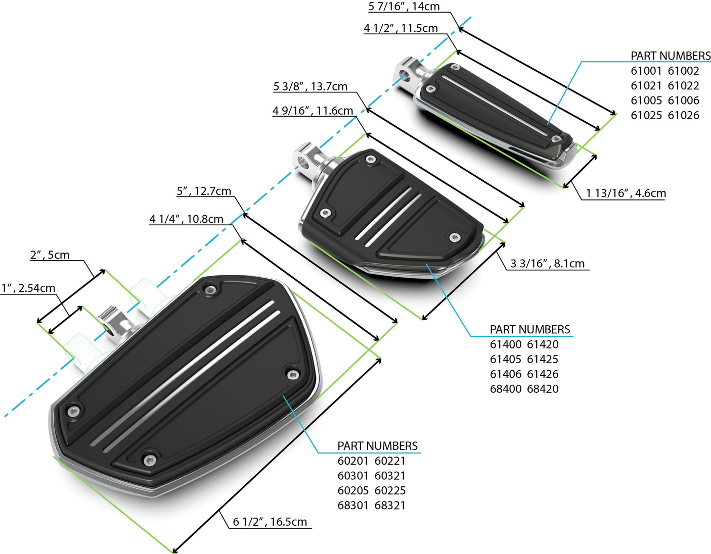 Hingeless Highway Peg Mounting Kits