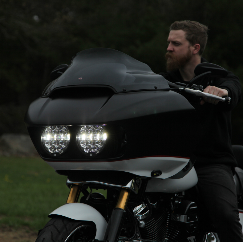 Destroyer® Headlight Kit by Denali for '15-'23 Road Glide