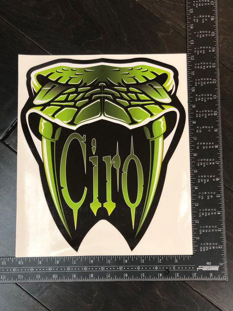 Ciro Snake Head Sticker