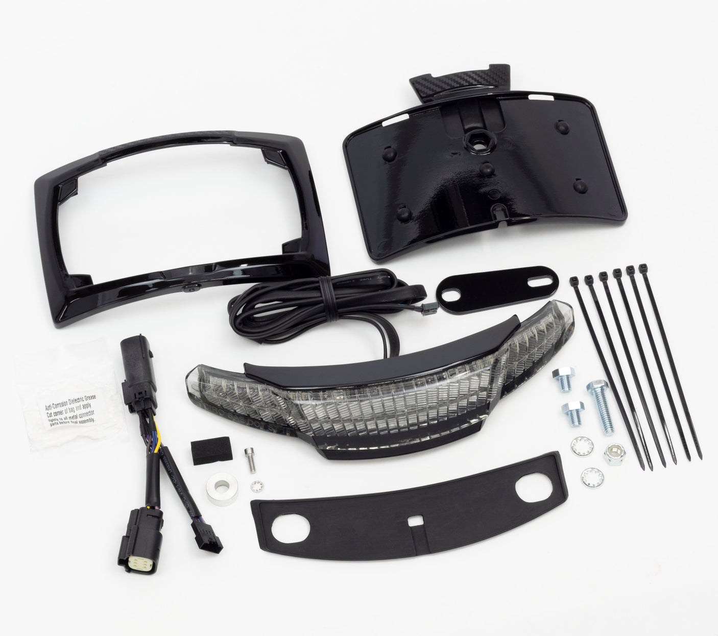 Latitude Tail Light with License Plate Holder | Ciro | For Harley-Davidson Street Glide, Road Glide Custom and Road King Special