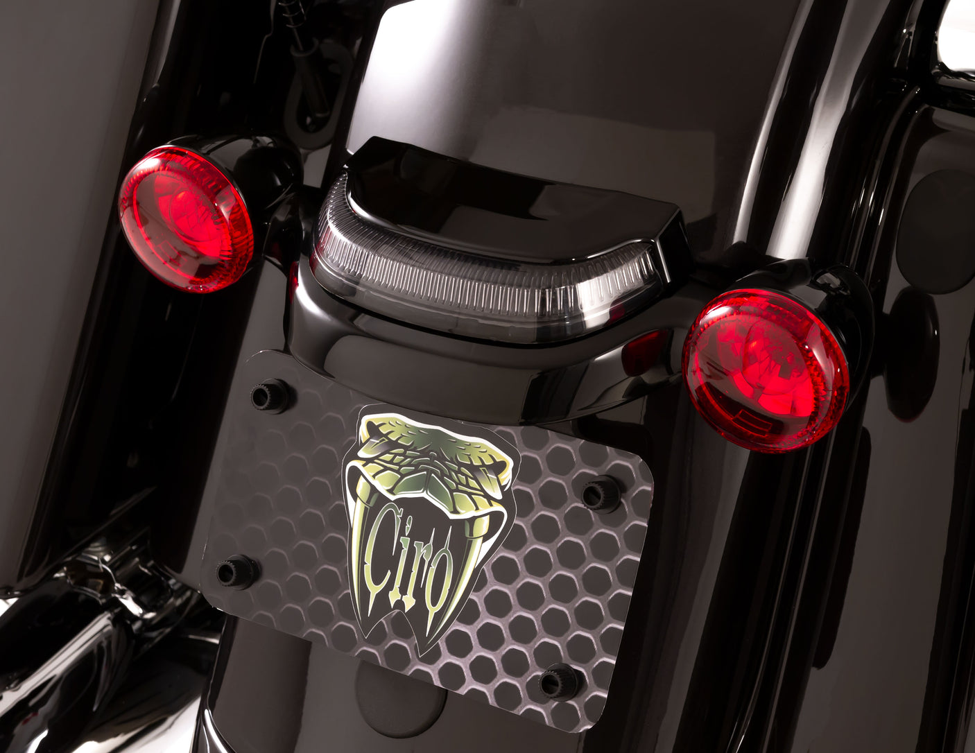 Ciro Crown Tail Light With Lightstrike  | For Harley-Davidson | Street Glide, Road Glide