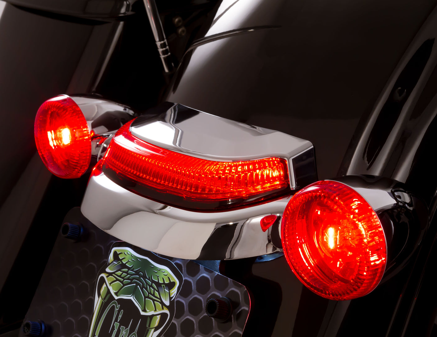 Ciro Crown Tail Light With Lightstrike  | For Harley-Davidson | Street Glide, Road Glide