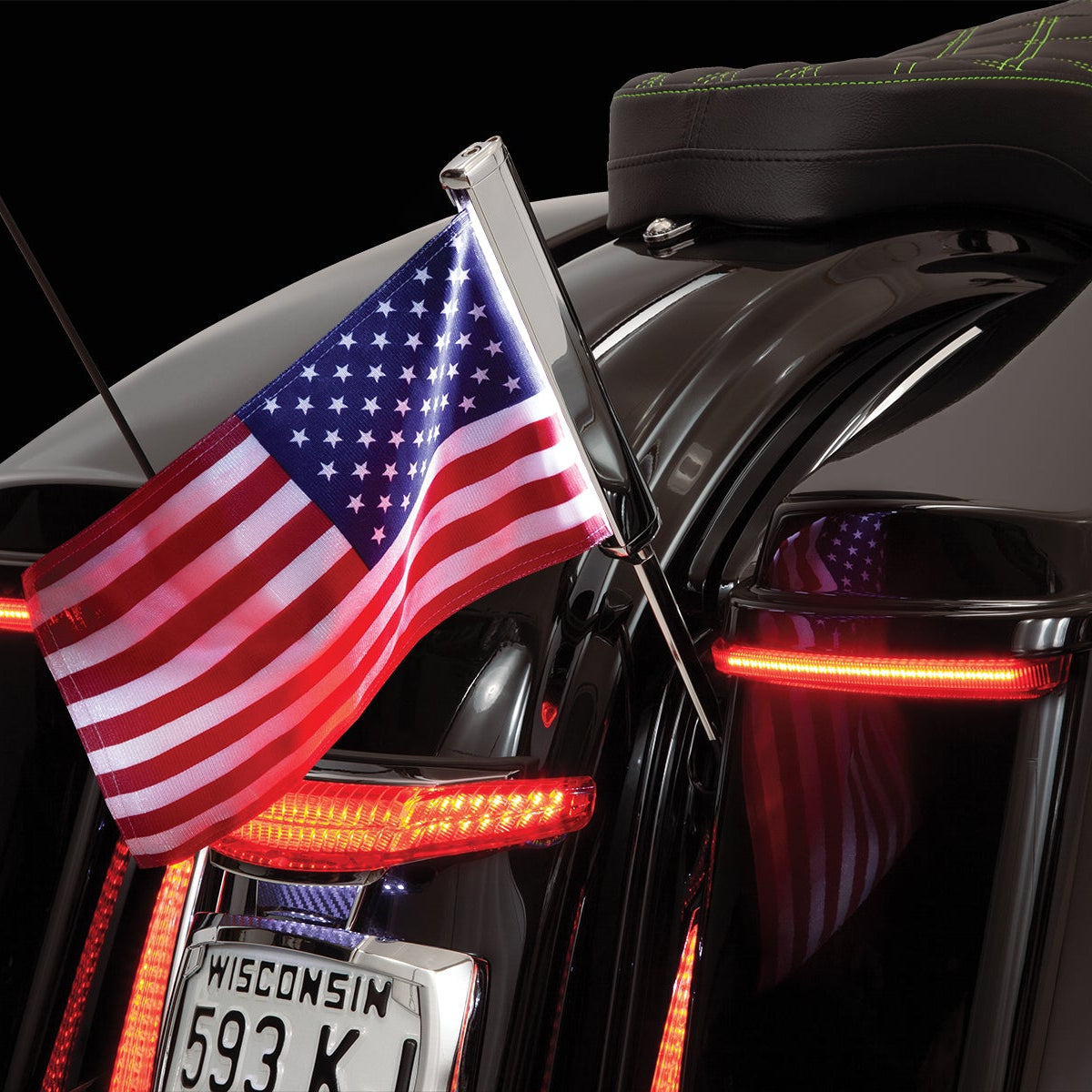 Flag Pole Mounting Kit for Street Glide, Road Glide & Road King