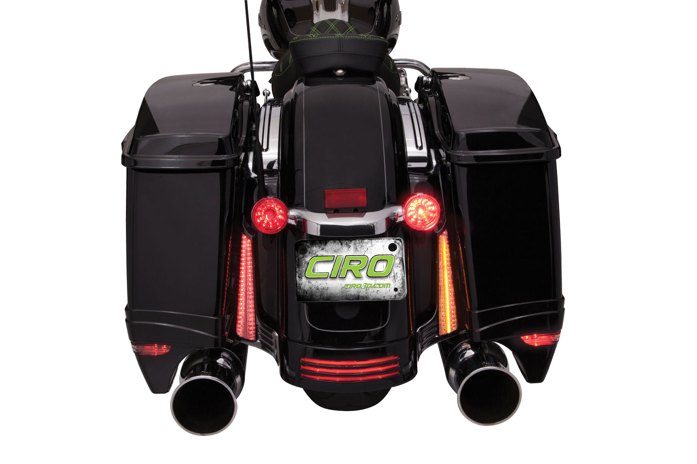 Filler Panel Lights for '14-'23 Street Glide / Special, Road Glide Custom, '17-'23 Road Glide Special, '17-up Road King Special With Clear Lens & Amber Turn