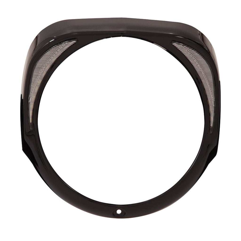 Fang Led Headlight Bezel In Chrome Or Black / 14-Up Ciro