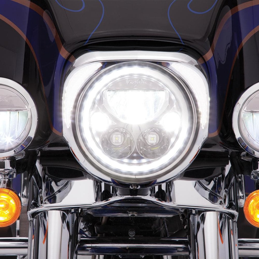 Fang Led Headlight Bezel In Chrome Or Black Ciro