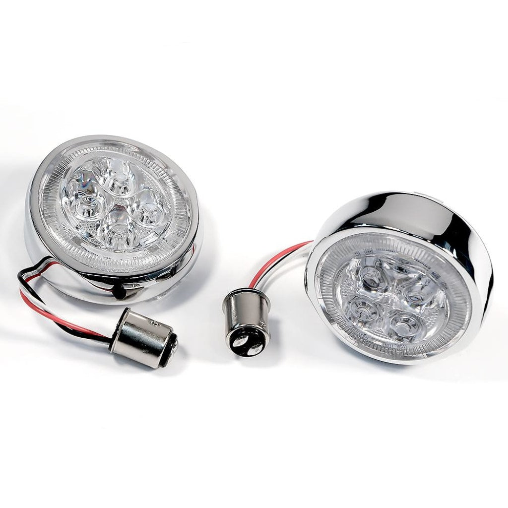 Fang Rear Signal Light Inserts With Chrome Or Black Bezel Ciro