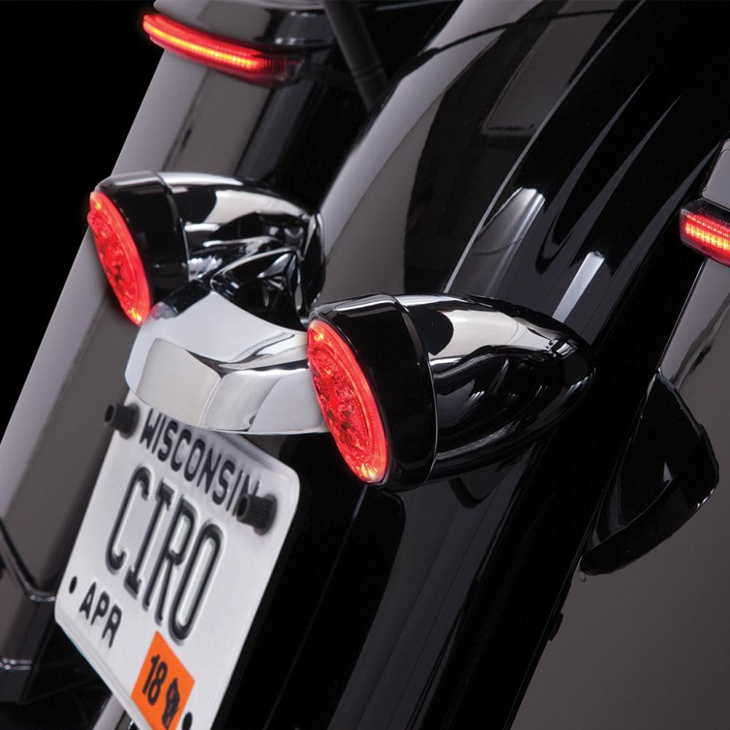 Fang Rear Signal Light Inserts With Chrome Or Black Bezel Ciro