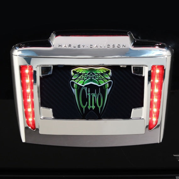 Lighted License Plate Frame Holder For Tri Glide® (Coming Soon) Ciro