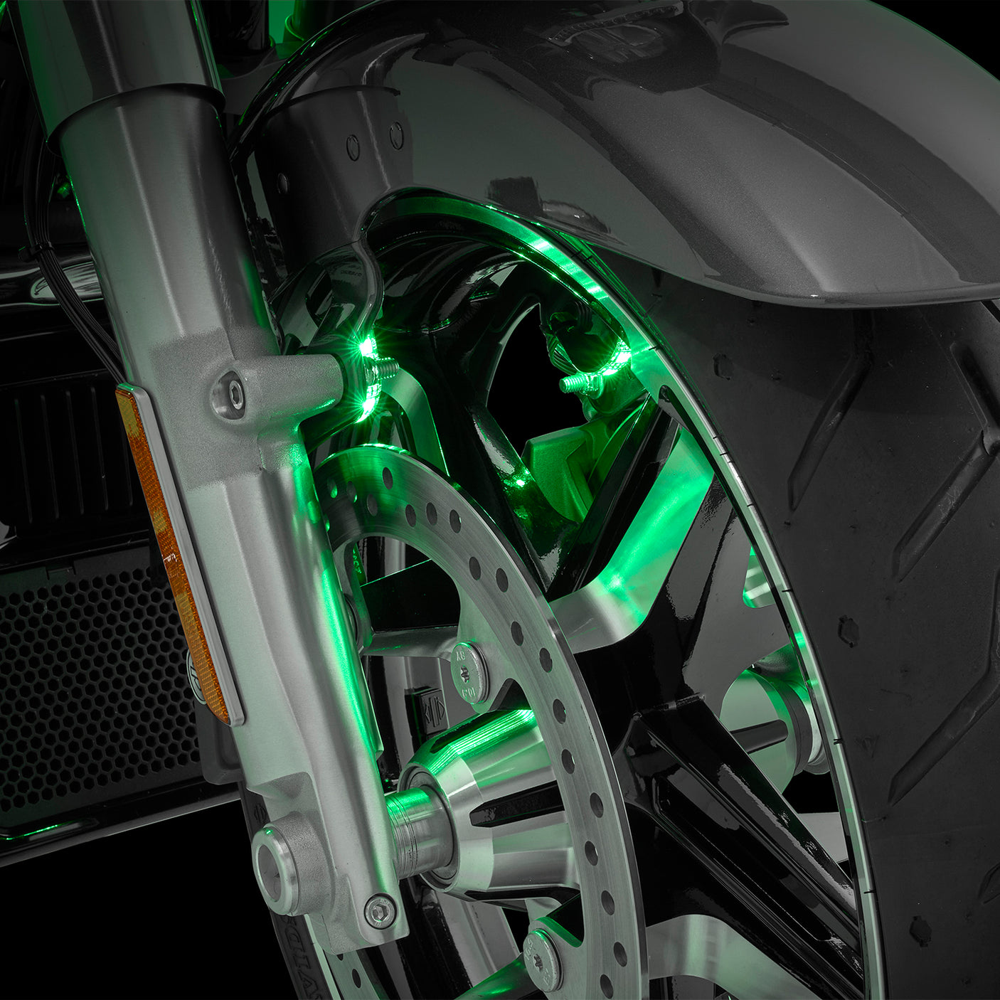 Shock & Awe® 3.0 / Fork Mounted Illuminators for Harley-Davidson Touring