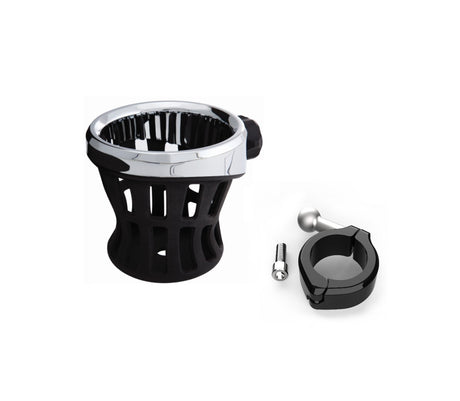 Original Drink Chrome Holder With Aluminum Clamp Mount