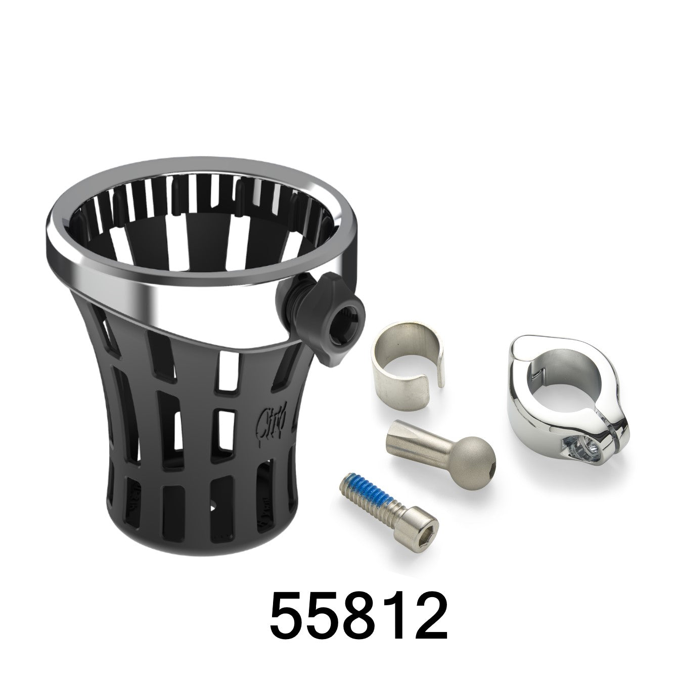 ドリンク×2、503×4 Big Ass Drink Holder with Aluminum Clamp Mount | CIRO