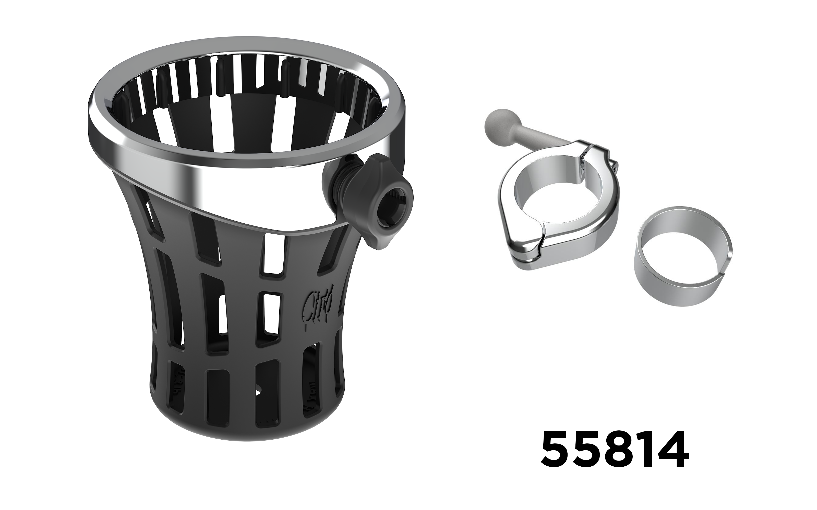 ドリンク×2、503×4 ドリンク×2、503×4 Big Ass Drink Holder with Aluminum Clamp