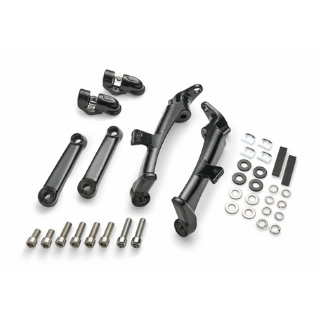 Frame Mounted Adjustable Highway Peg Mount Kit - COMING SOON - Black / Standard - Accessory