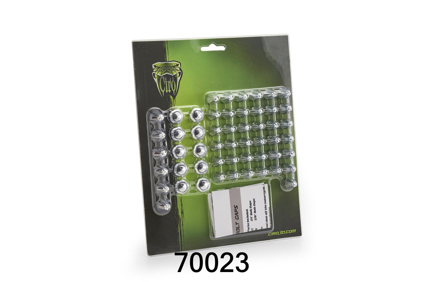 Fluted Spike Bolt Cap Kits for M8