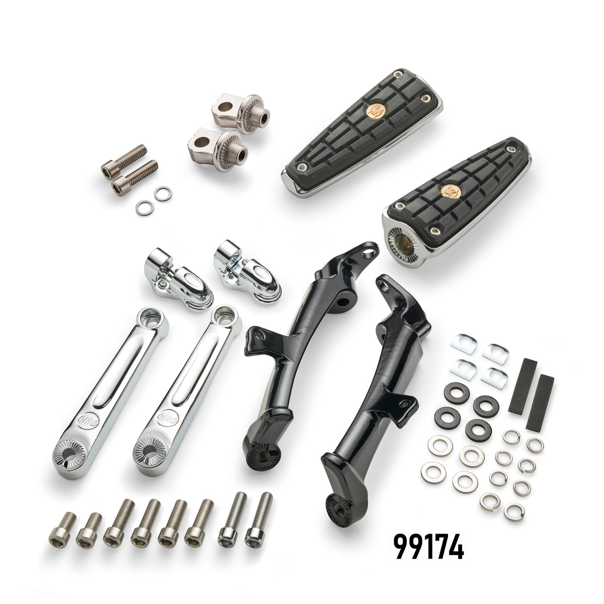 Frame Mounted Adjustable Highway Peg Mount Kit