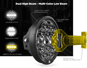 7" Destroyer Headlight Kit by Denali®