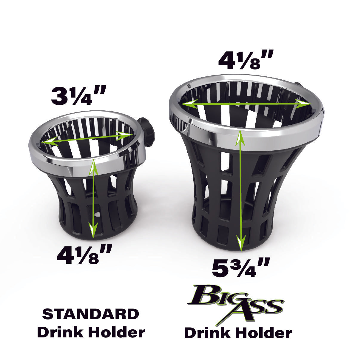 Big Ass Drink Holder with Aluminum Clamp Mount | CIRO
