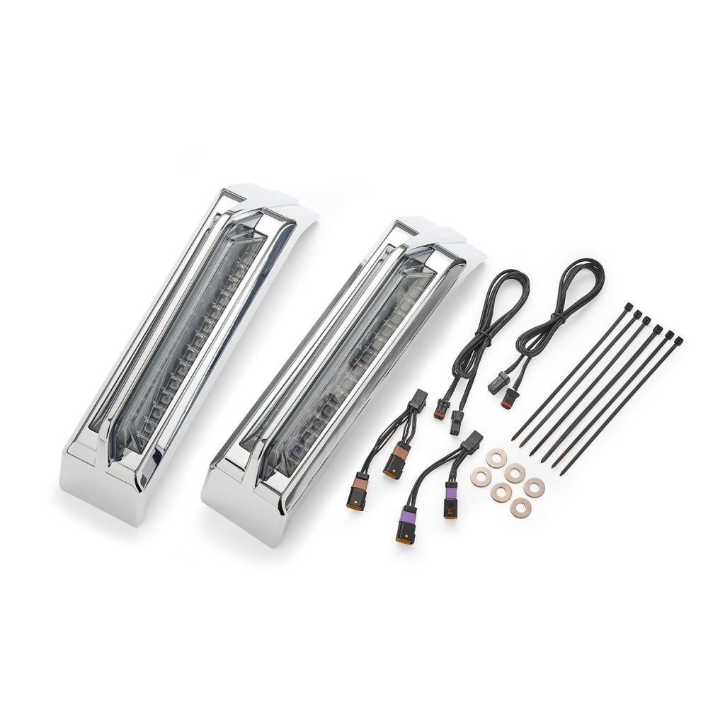 Filler Panel Tail Lights for ’23.5-up Touring Smoke / Chrome Accessory