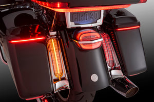 Filler Panel Lights for Ultra and Road King with AMBER Turn Signals