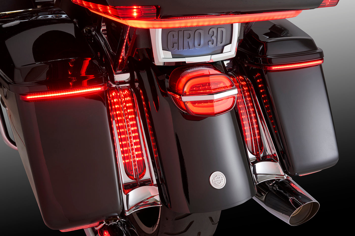 Filler Panel Lights for Ultra and Road King with AMBER Turn Signals