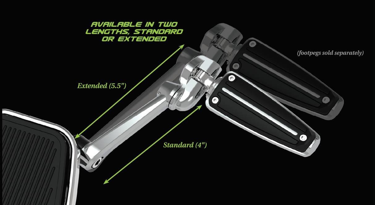 Frame Mounted Adjustable Highway Peg Mount Kit