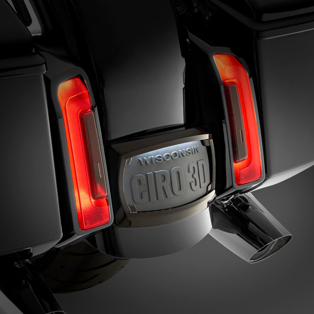 Curved Frame with LED Plate Light / '23.5-up & '09-'22 CVO H-D Touring