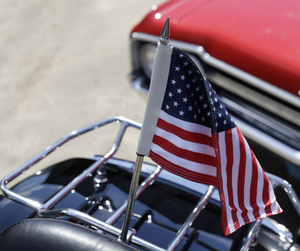 Flag Pole with American Flag