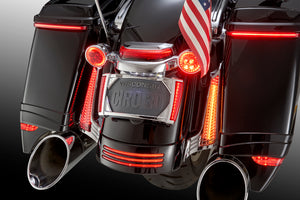 Filler Panel Lights for '14-'23 Street Glide / Special, Road Glide Custom, '17-'23 Road Glide Special, '17-'24 Road King Special With Clear Lens & Amber Turn